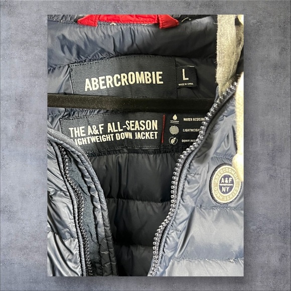 Abercrombie & Fitch All-Season Down Puffer Jacket | Size L - Picture 6 of 7